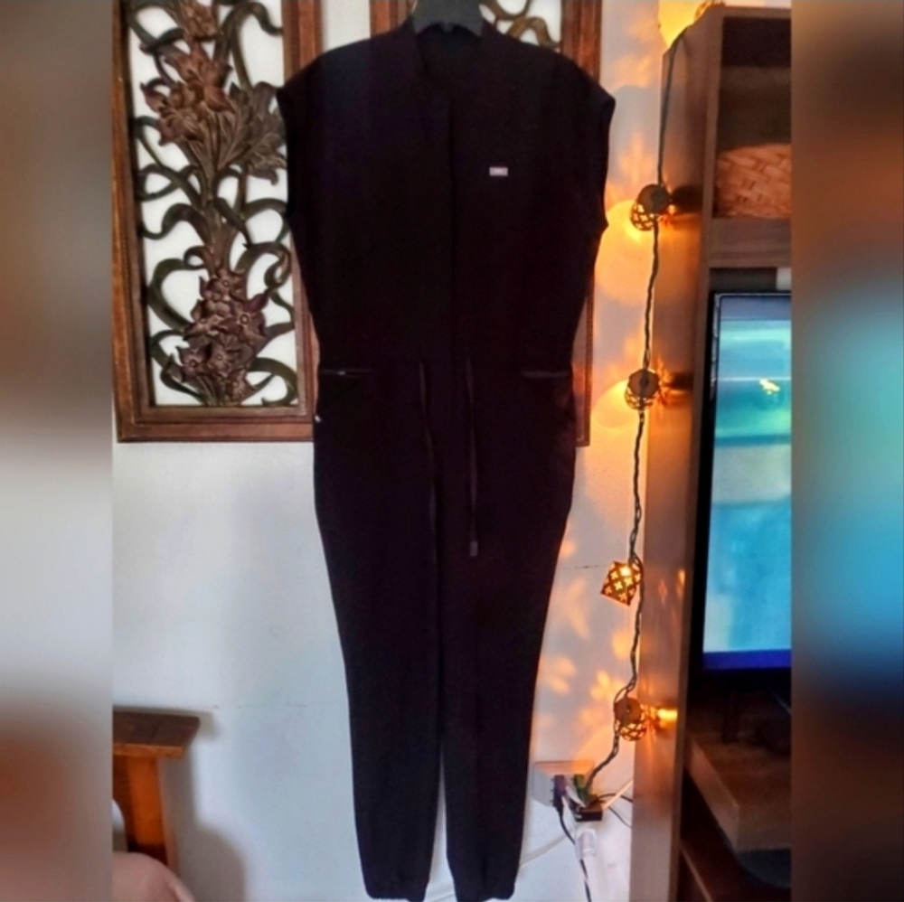 Figs Black Jumpsuit SZ Large